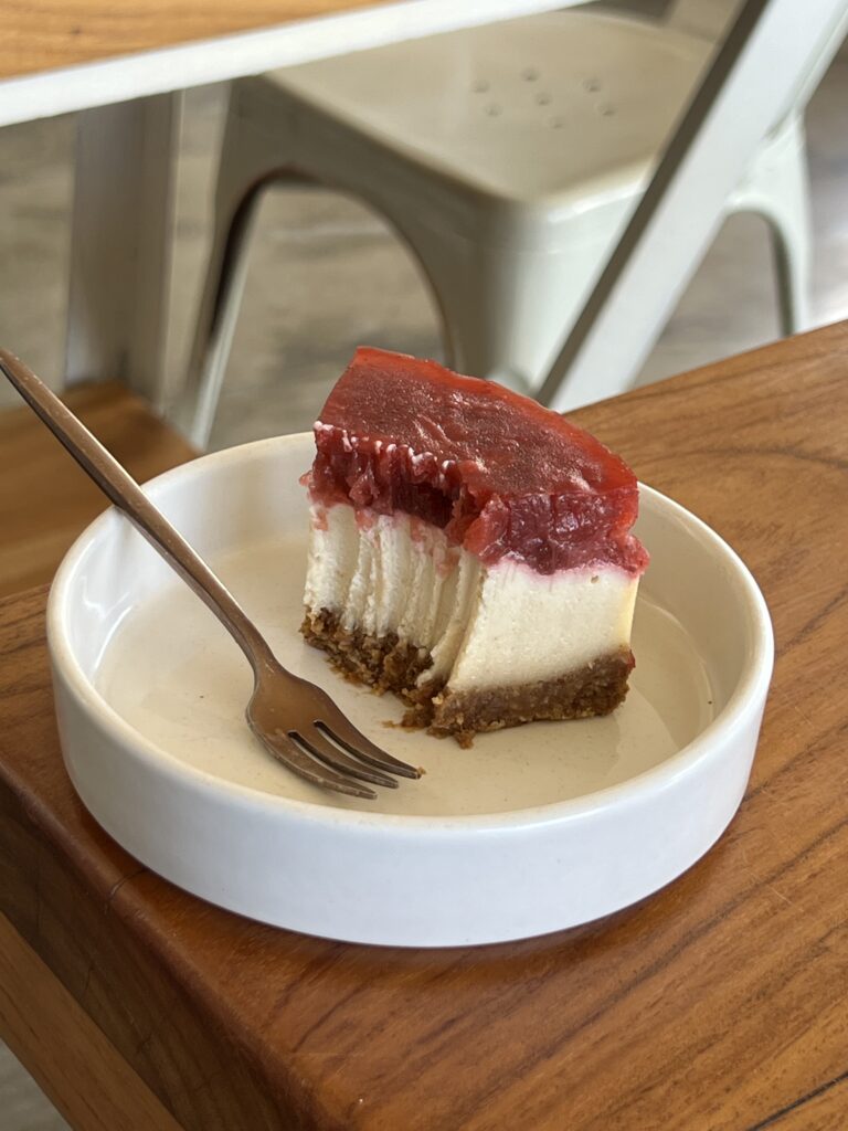 veganer leckerer fruchtiger Cheesecake