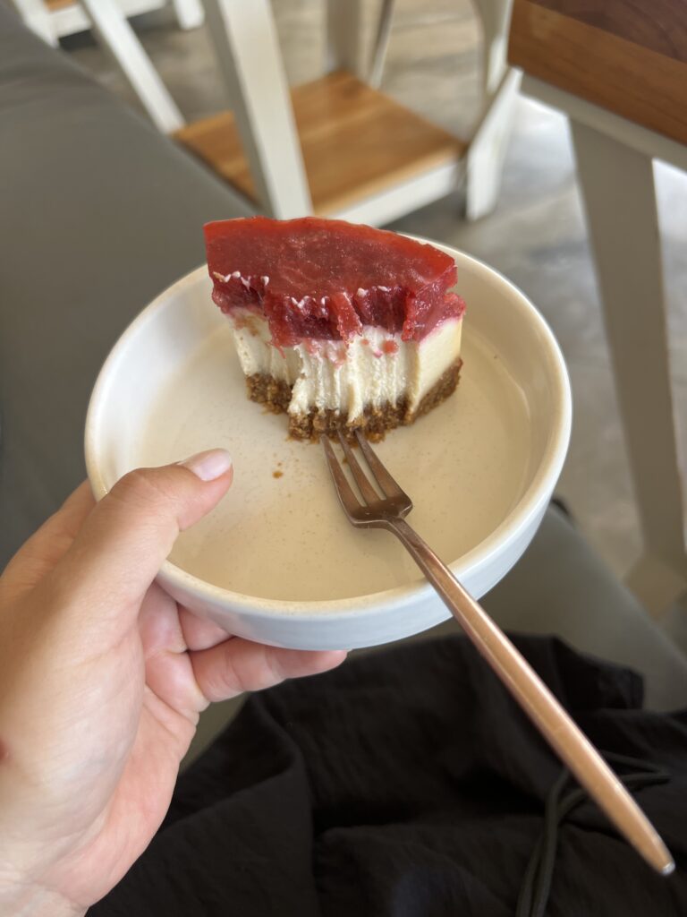 veganer leckerer fruchtiger Cheesecake